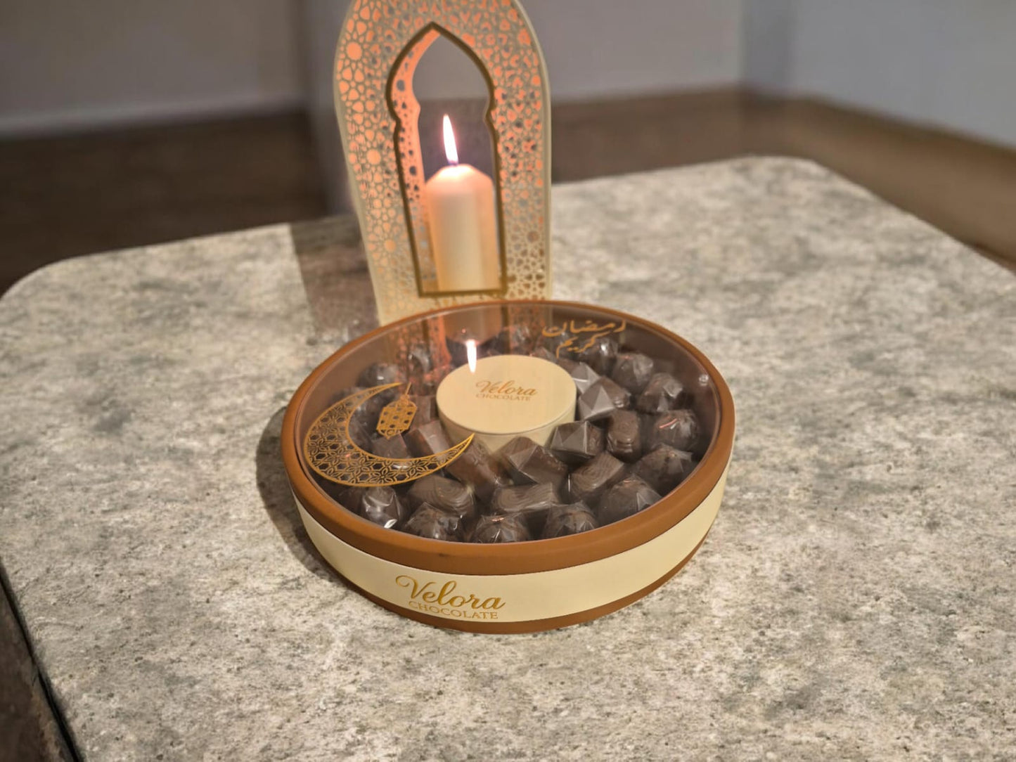صينية شوكولا فاخرة – ٦٥٤ جرام (٣٨ حبة )
Luxury Chocolate Tray – 654 g (38 pieces)