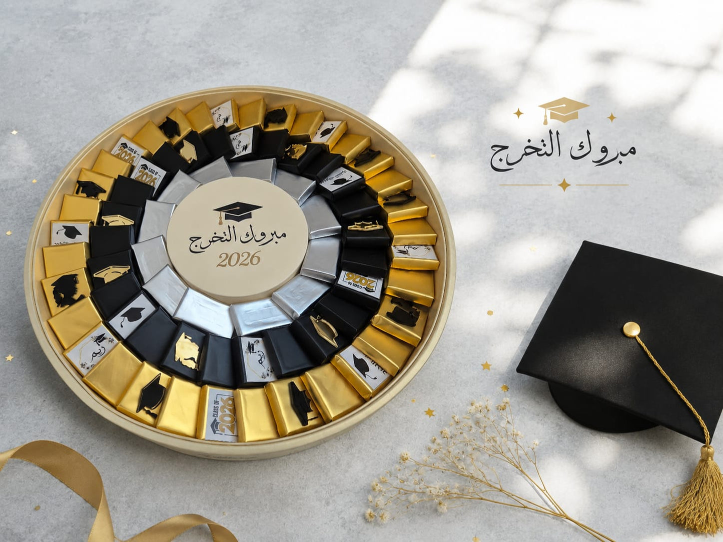 🎓 صينية تخرج فاخرة ١٣٠٠ جرام 

🎓 Luxury Graduation Tray -1300 g